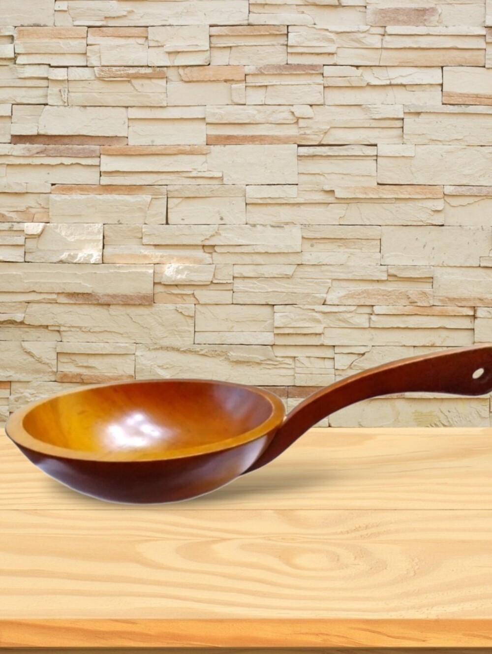 1960s Solid Maple Hanging Hardwood Baribocraft Bowl